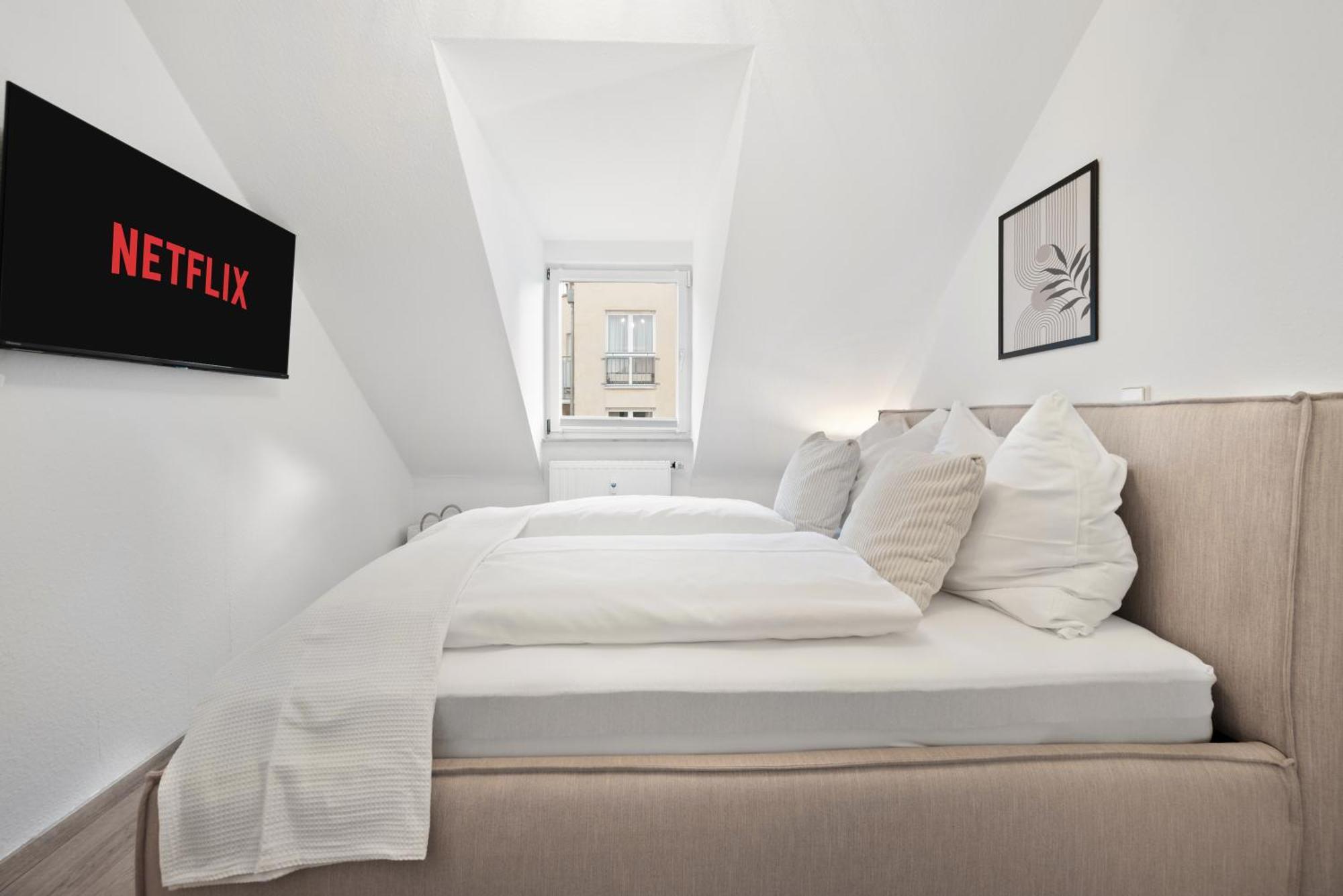 Malu - Im Stadtzentrum, Smarttv, Netflix, 24h Checkin Apartment Ludwigsburg